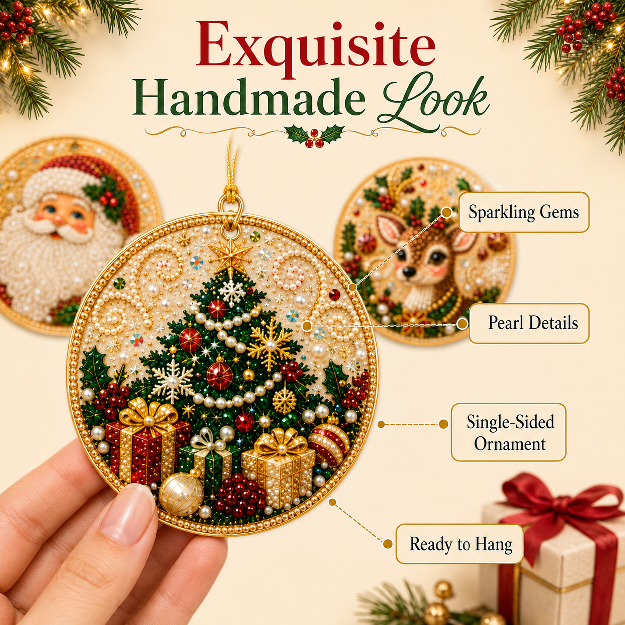 lk-1b45884d69-21-26 🎄DIY Diamond Painting Christmas Ornaments – 6Pc Set