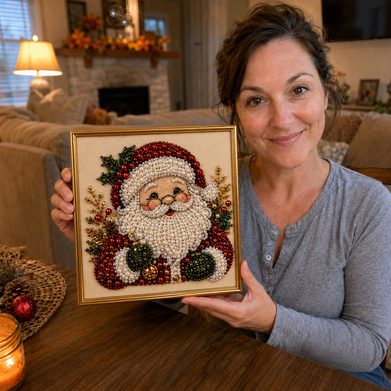lk-1ee06be4f3-15-50 🧘Relaxing & Beginner-Friendly – 🎨💎DIY Christmas Pearl Diamond Painting Art Kit