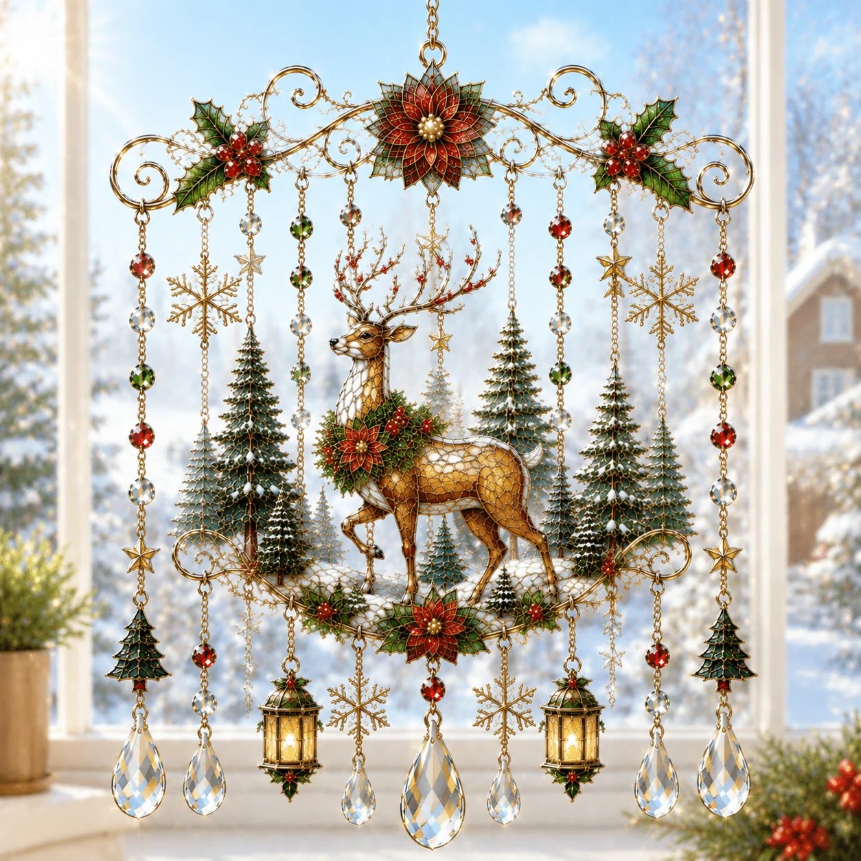 lk-27919255f0-51e3572cb93cb2749e68bb2029d343e901cc3cd7 🔥Last Day 49% OFF – Handmade Christmas Stained Glass Window Hanging