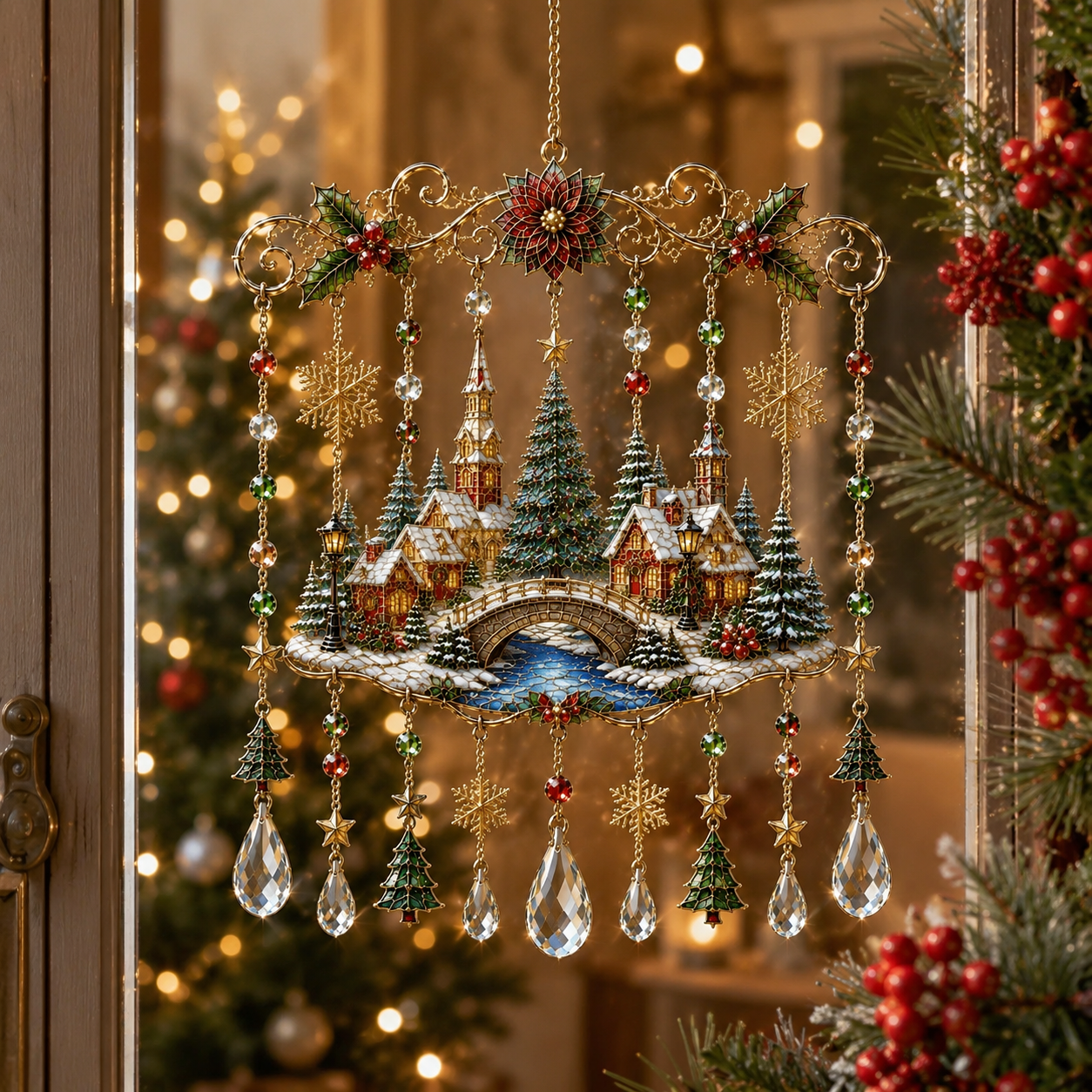 lk-296bc127a1-13-77 🔥Last Day 49% OFF – Handmade Christmas Stained Glass Window Hanging