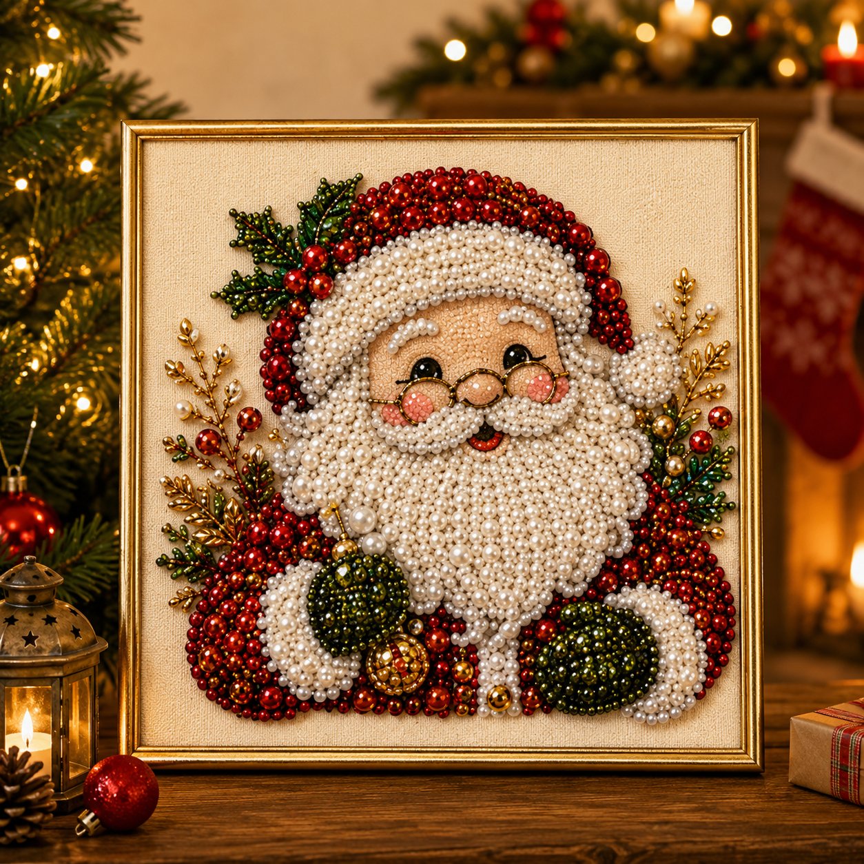 lk-298f02a3b9-1-240 🧘Relaxing & Beginner-Friendly – 🎨💎DIY Christmas Pearl Diamond Painting Art Kit