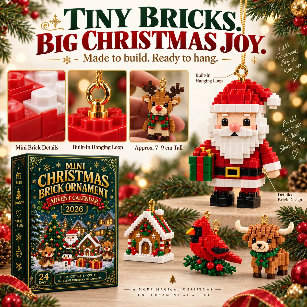 lk-305982e061-316f907ac18a0b0e4223faf1eb73e74d087ad00a 🎄24-Day Mini Christmas Brick Ornament Advent Calendar