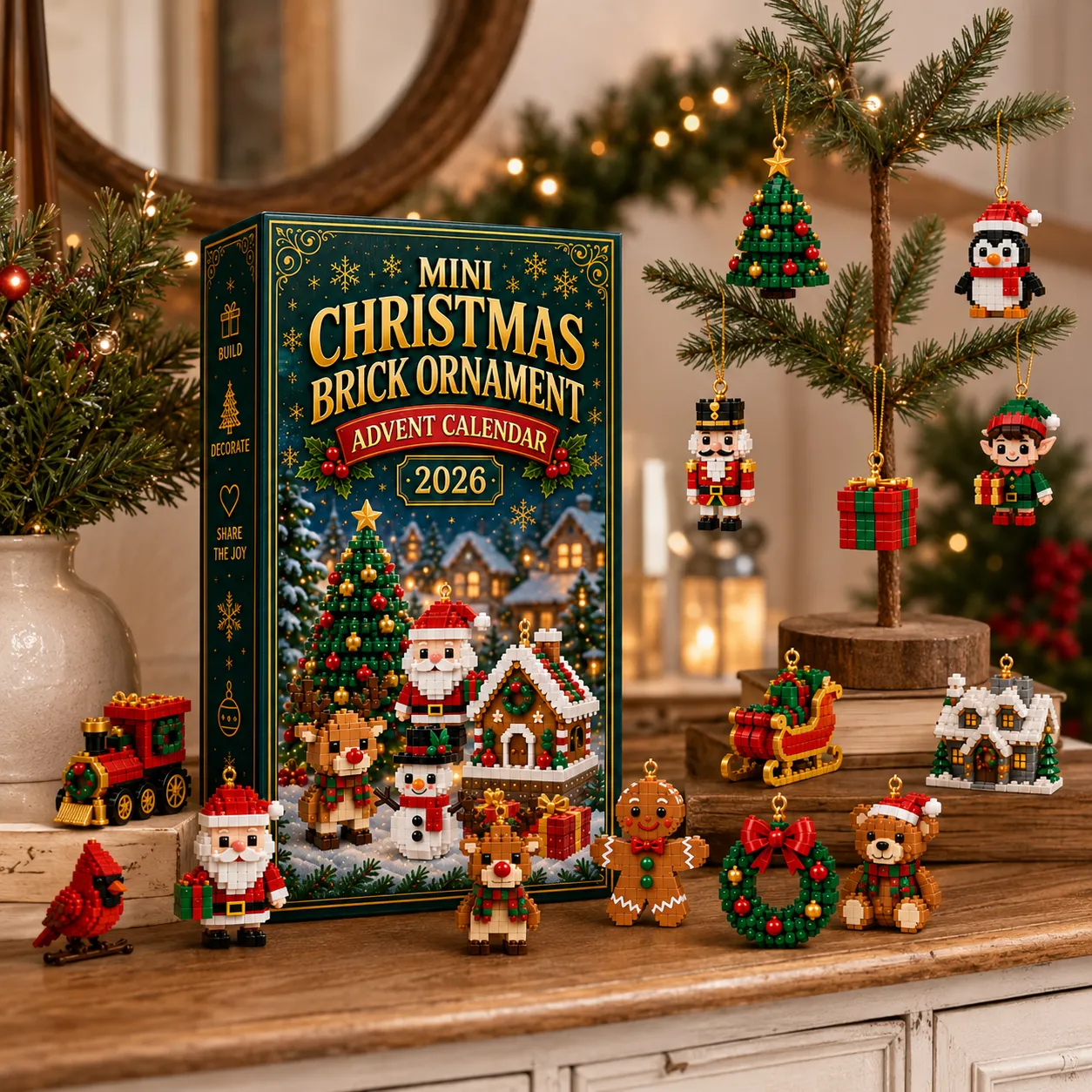 lk-42078ef174-7d257fb03c66a3a03d0a934936b1af07a84c5427 🎄24-Day Mini Christmas Brick Ornament Advent Calendar
