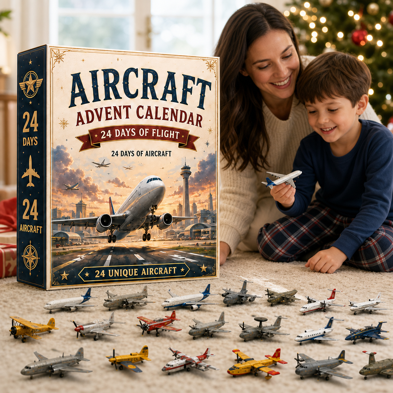 lk-432b6bfd71-scene-06-product-first ✈️ Aircraft Advent Calendar 2026 | 24 Unique Miniature Airplanes🎄🎁