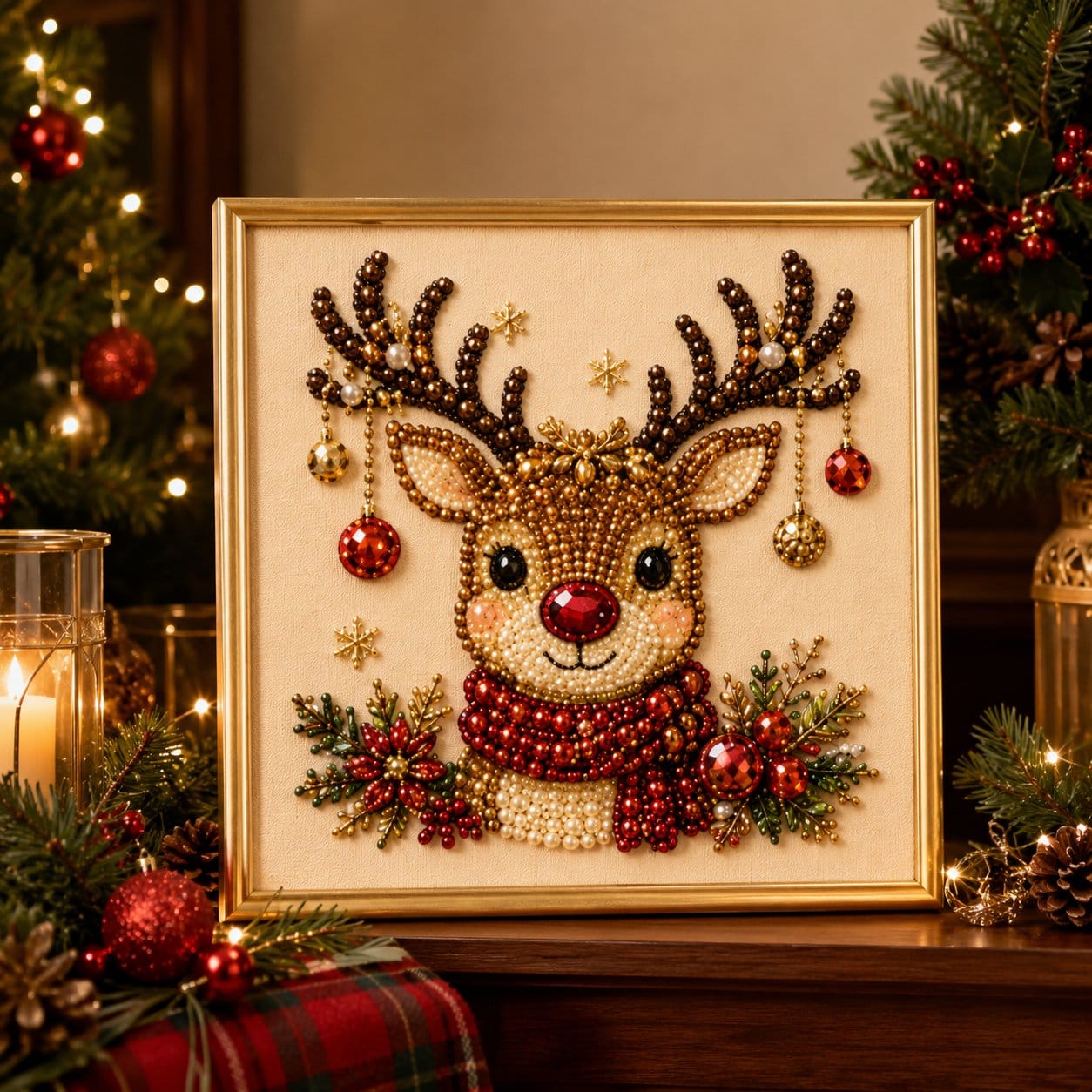 lk-5f72d8f456-3-250 🧘Relaxing & Beginner-Friendly – 🎨💎DIY Christmas Pearl Diamond Painting Art Kit