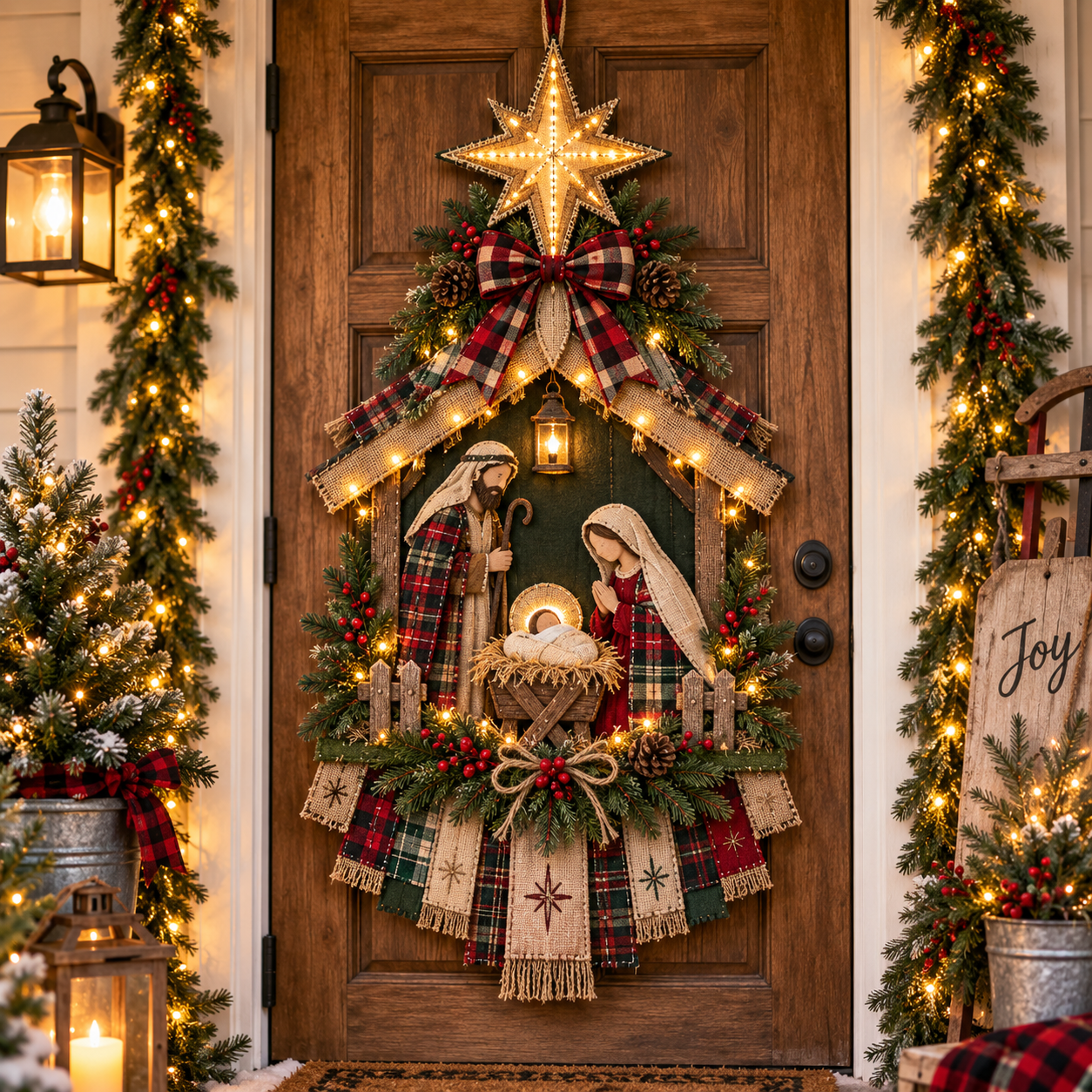 lk-7c0ca4d9dd-b3cfbe80-bce5-4b7c-9f75-94e1b0dd30ca-1 DIY Lighted Christmas Nativity Scene Door Hanging Kit 🎄