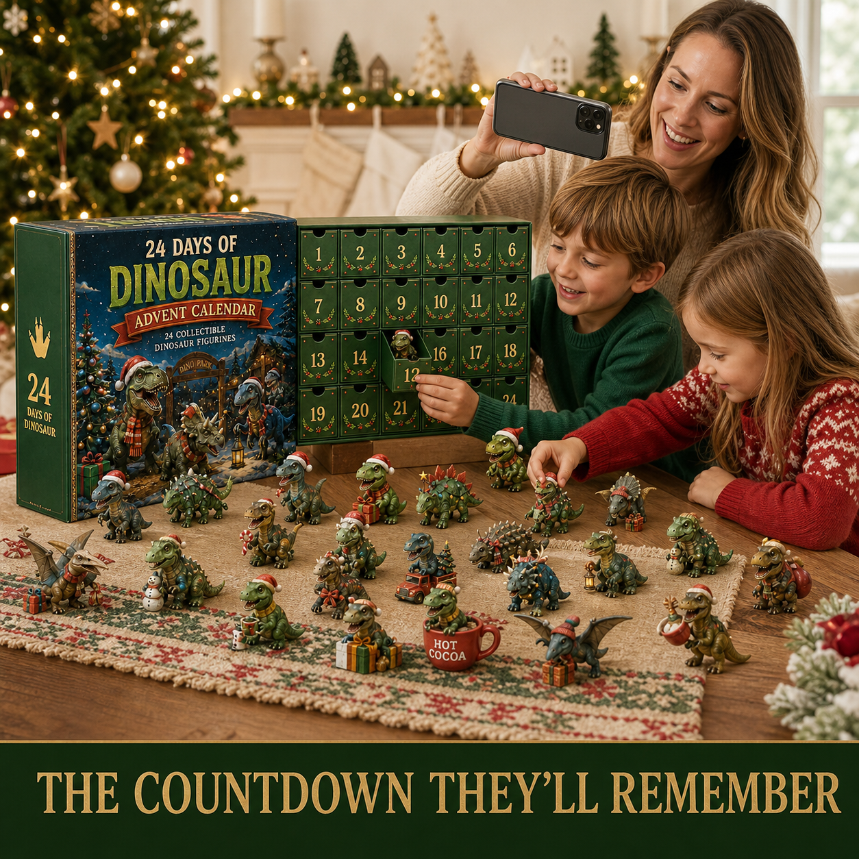 lk-7eb914fa9a-dinosaur-advent-calendar-05-home-sharing 24 Days of Dinosaur Christmas Advent Calendar – 24 Collectible Dino Figurines & Holiday Surprises