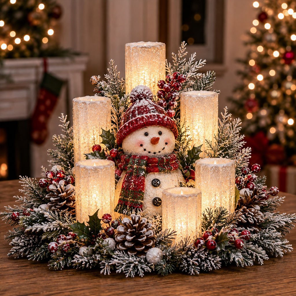 lk-81468afb19-9b844a4e93d1337056ac376f40501c7a875db509 🌲Christmas Lighted Centerpiece with Flameless Candle Glow