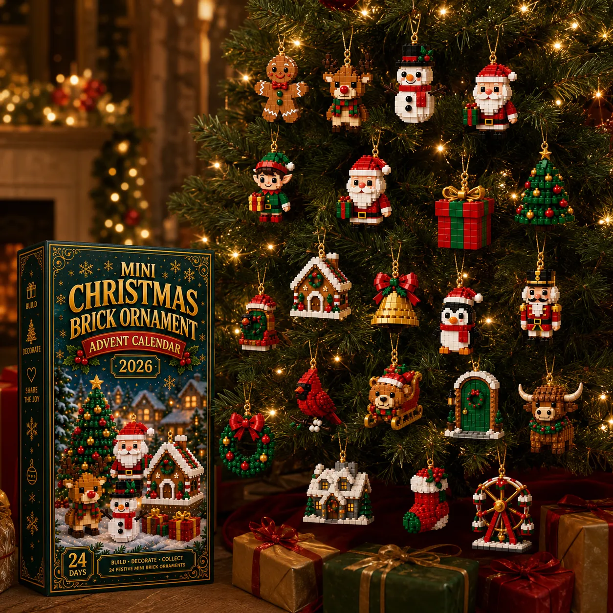 lk-893eb8d823-8d6113a959330181f4a5e9dfc8ec5475066a1546 🎄24-Day Mini Christmas Brick Ornament Advent Calendar