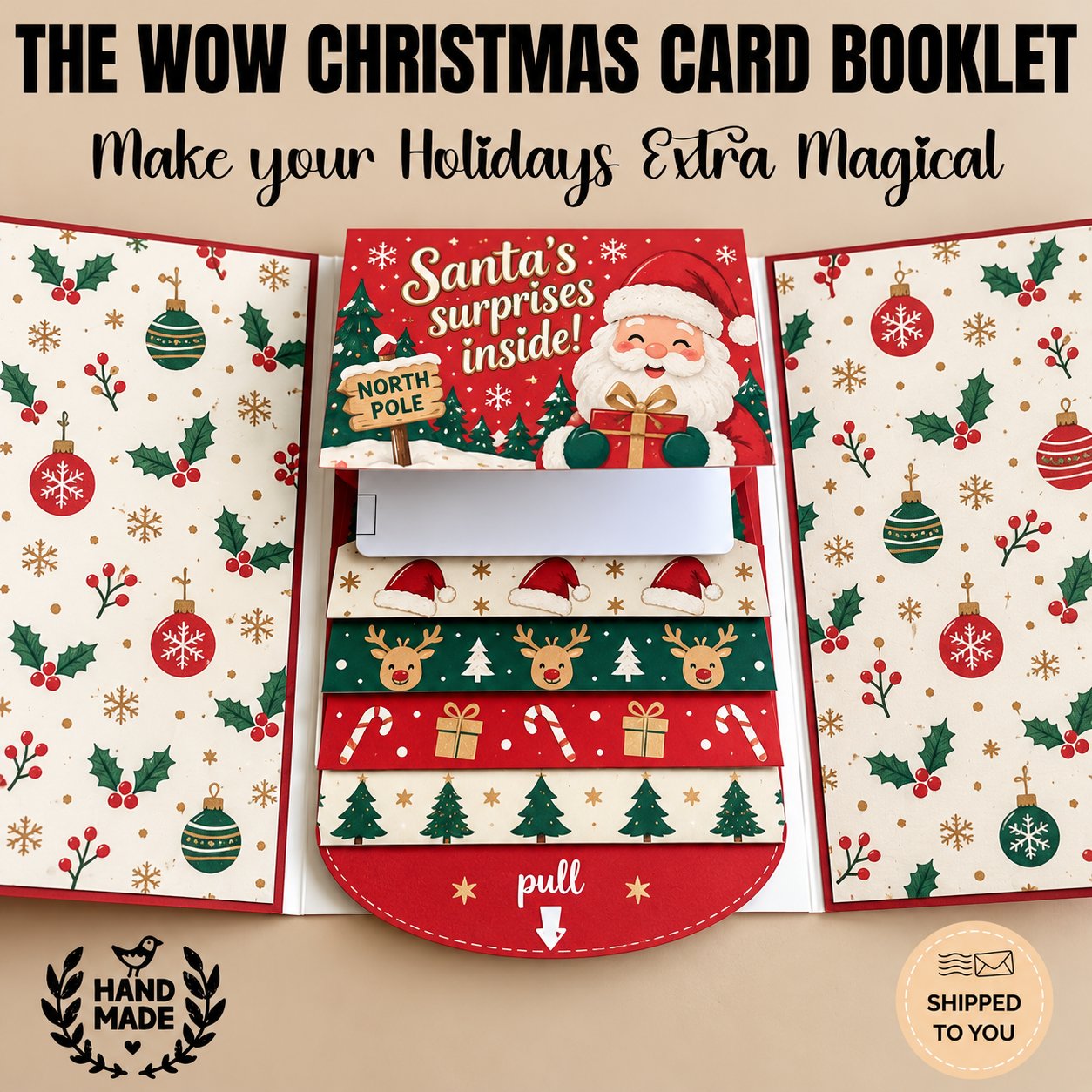 Waterfall Christmas Gift Card Booklet: Make Gift Cards Feel Truly Special 🎁✨