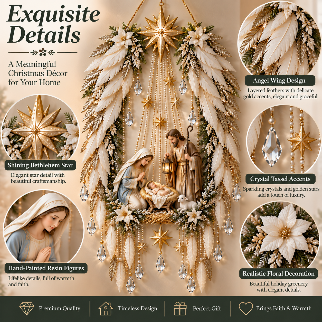 lk-b581150c03-1789202007842 👼 Angel Wings Nativity Lighted Wall Hanging | Meaningful Christmas Decor