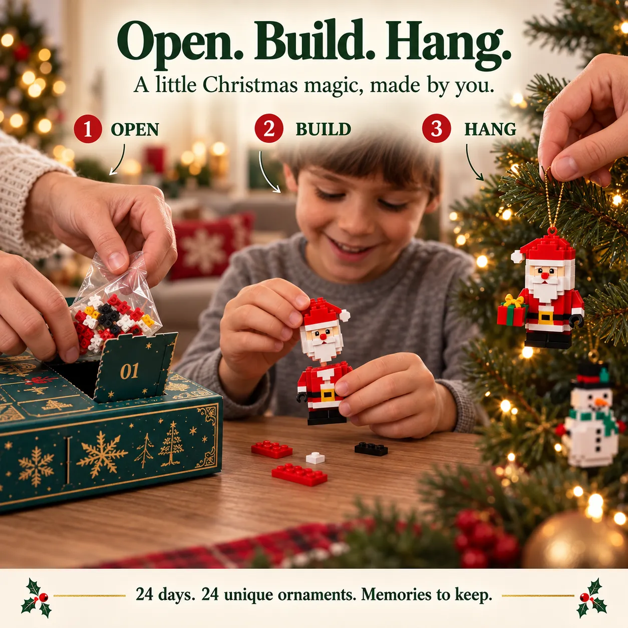 lk-bf41347aa2-02cab5269fd5ed5cb0eb04a91d76cdb2d8e759db 🎄24-Day Mini Christmas Brick Ornament Advent Calendar