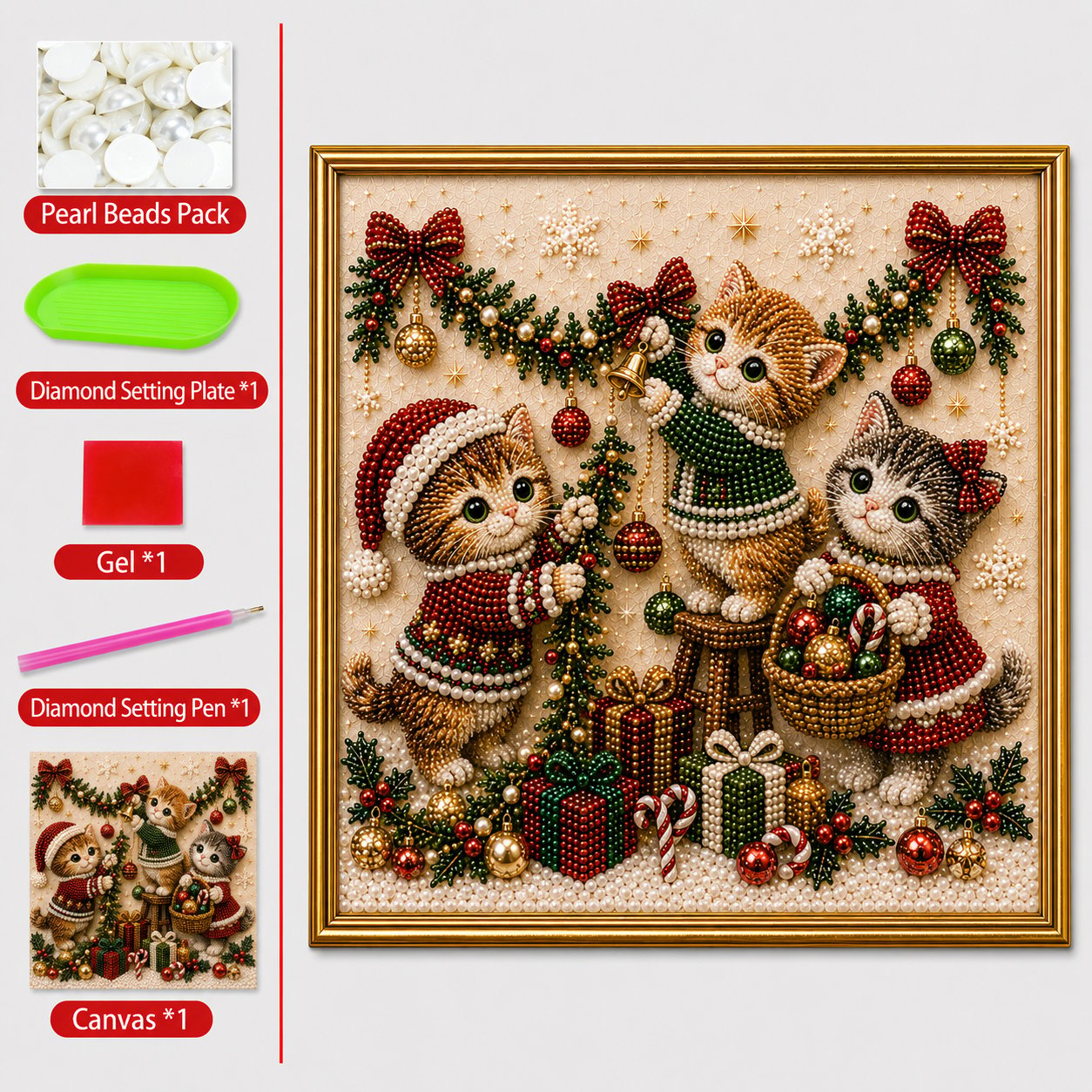 lk-c08458b265-76331300874186ae959bdad82aefba8523777666 🎄🐾 LAST DAY 49% OFF – Premium 3D Pearl Christmas Kitty Art Kit 🎅🐱❄️