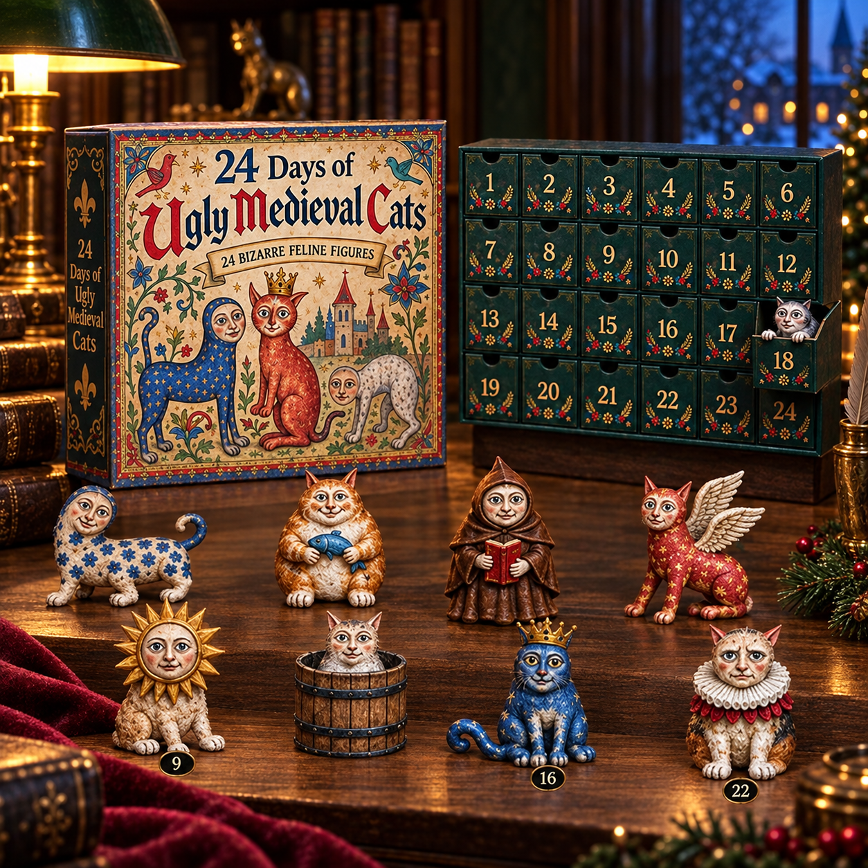 lk-c9e821bcb2-exec-d478f150-83ea-450a-b5dc-7ec87c6da614 🐈🏰 24 Days of Ugly Medieval Cats – Hilariously Weird Cat Advent Calendar 2026