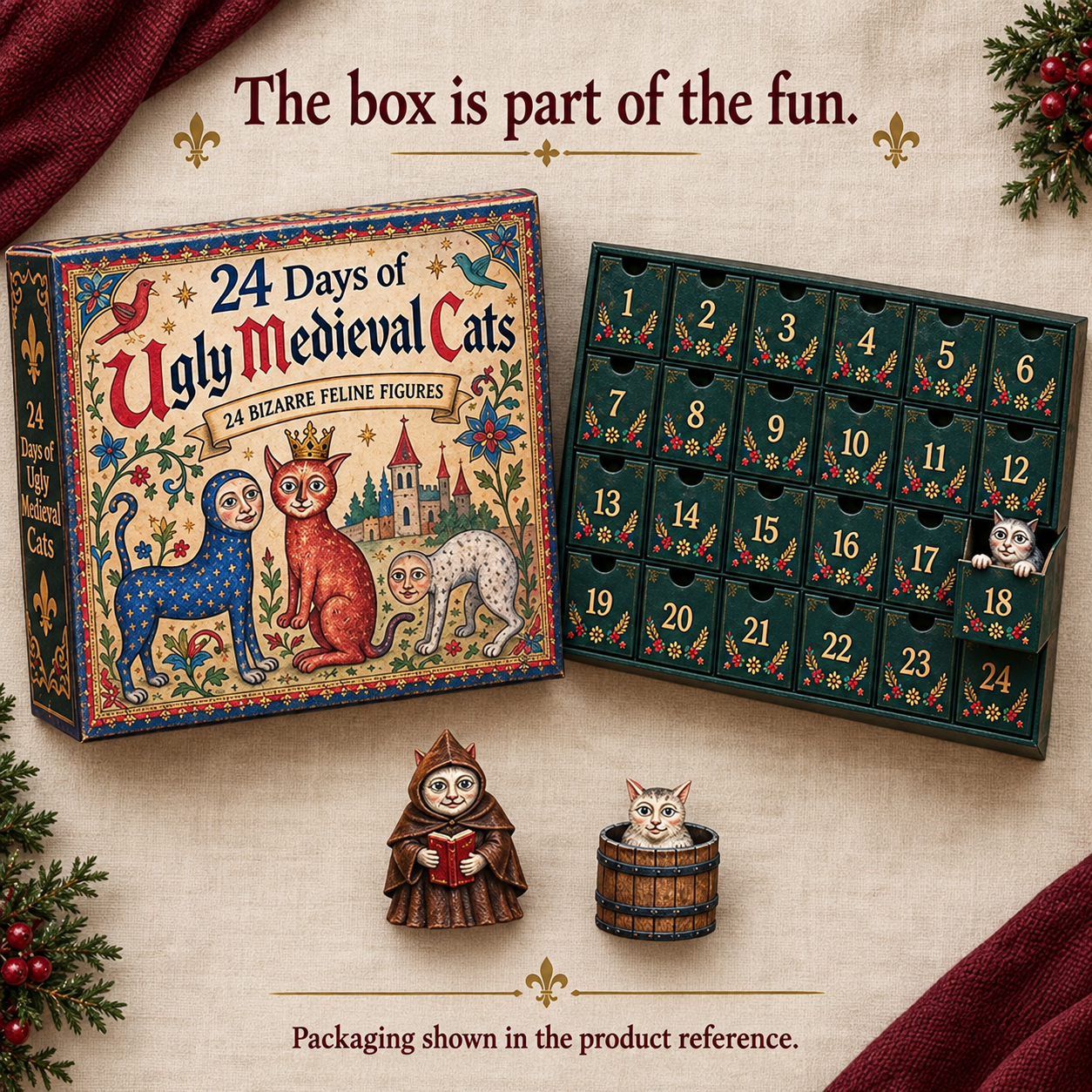 lk-e34a63b090-exec-feb4eb57-61e2-4edd-9806-d928dba9fc15 🐈🏰 24 Days of Ugly Medieval Cats – Hilariously Weird Cat Advent Calendar 2026