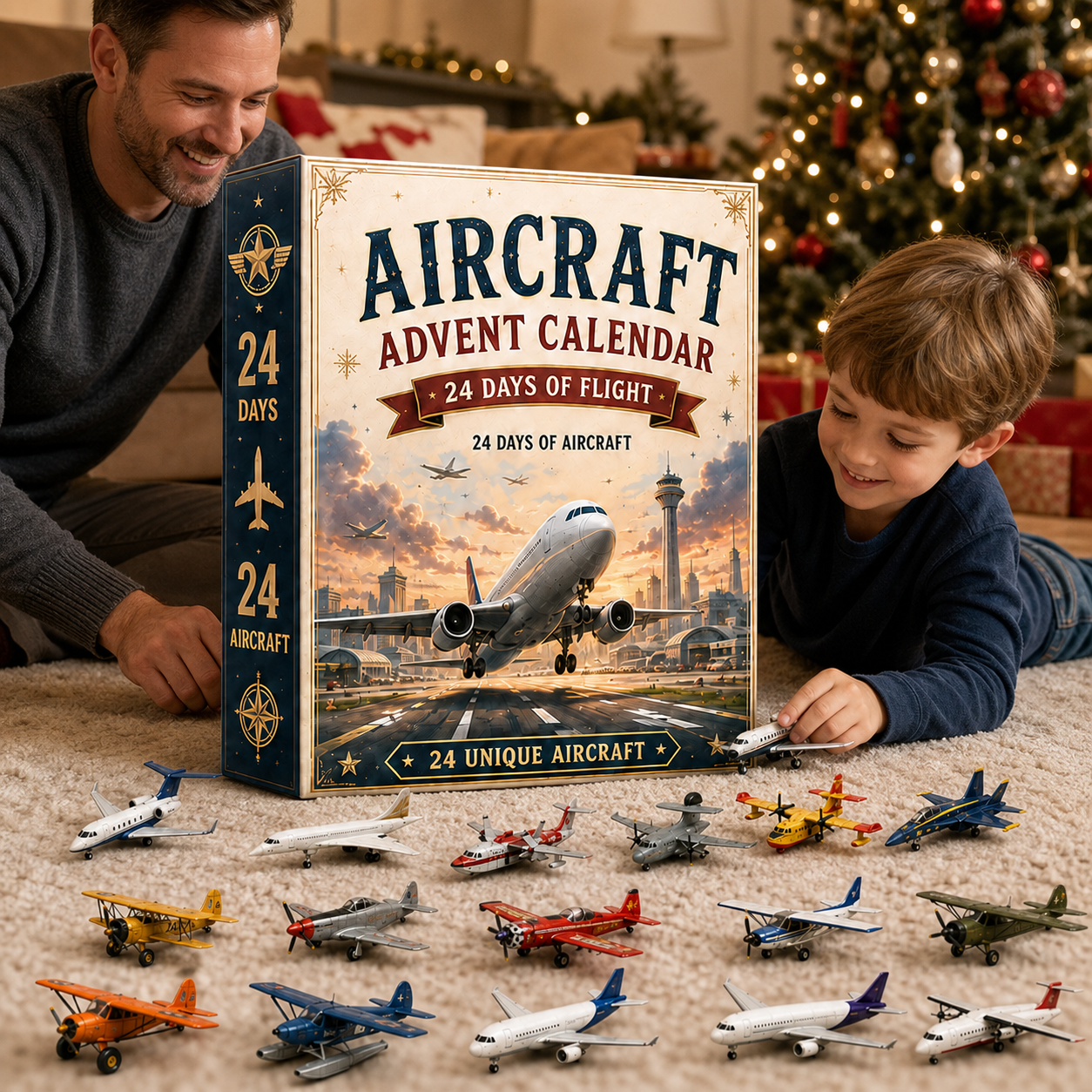lk-eb5174647a-scene-03-product-first ✈️ Aircraft Advent Calendar 2026 | 24 Unique Miniature Airplanes🎄🎁
