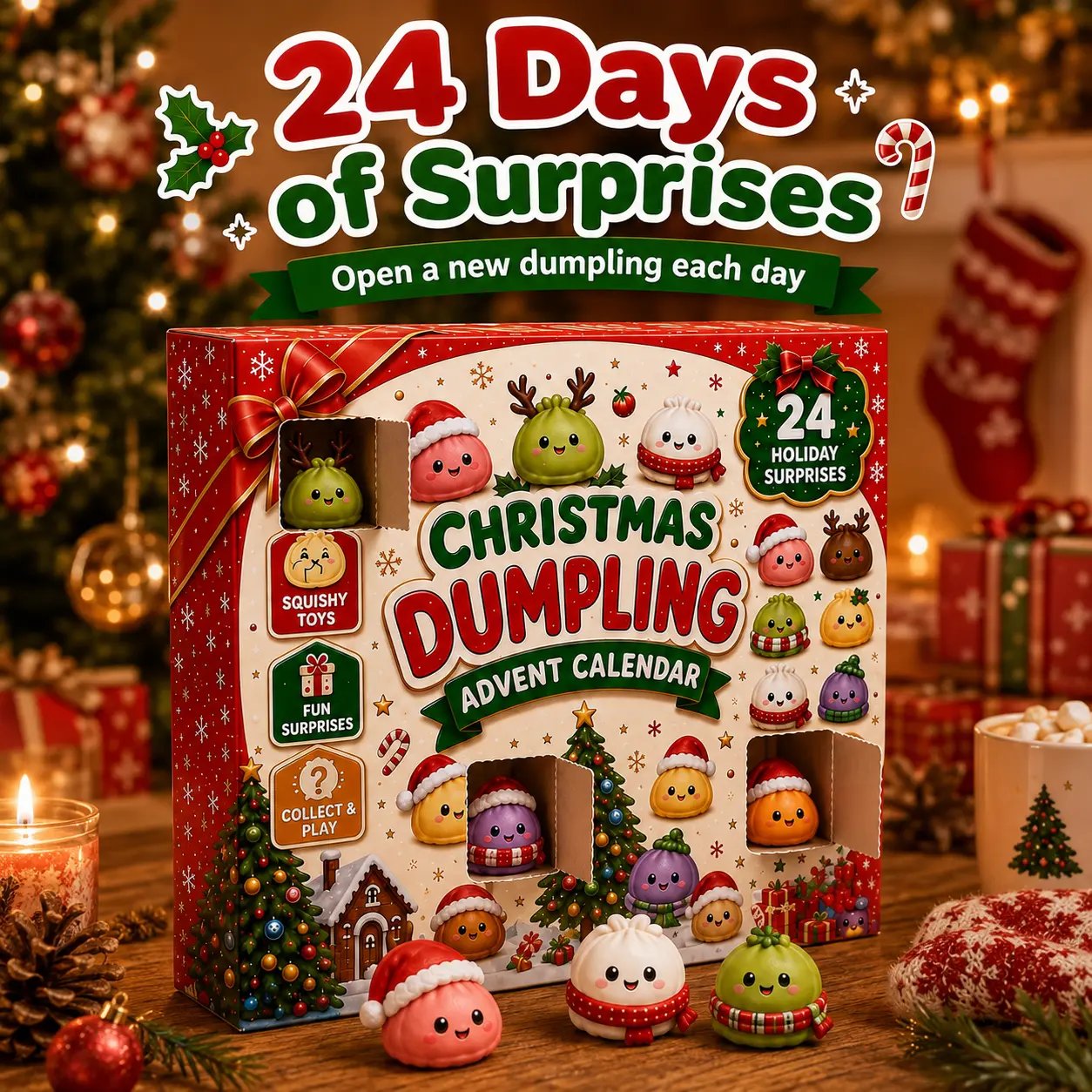 lk-f4e1bcd6c2-47d2255c6d2af0bbab355e551aa6cac8b5b26bf2 🎄 2026 Christmas Advent Calendar: Mini Dumpling Squishies, 24 Days of Squishy Stress Relief 🥟✨